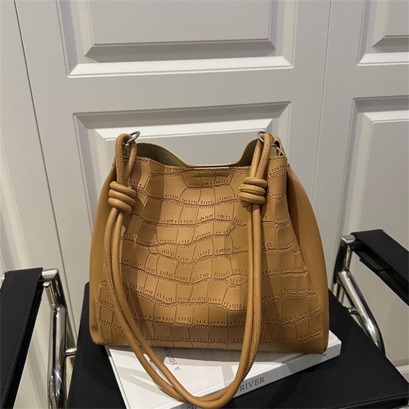 Retro Trendy Pu Portable Crocodile Pattern Shoulder Bag Women Versatile Bag Handbag High Quality Tote Commuter Bag Gifts