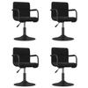 VidaXL Chaises pivotantes de salle à manger 4 pcs Noir Velours 3087916