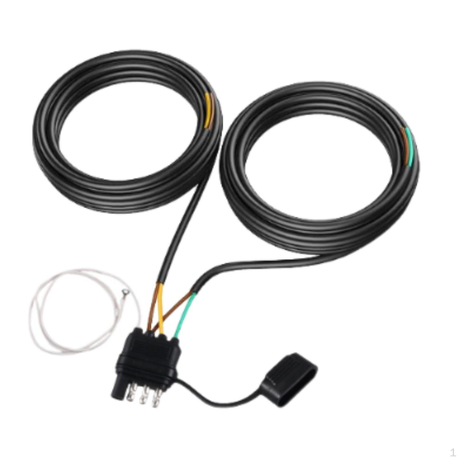 

4-контактный 5-проводной жгут проводов прицепа 26 футов плоский разъем для задних фонарей PVC