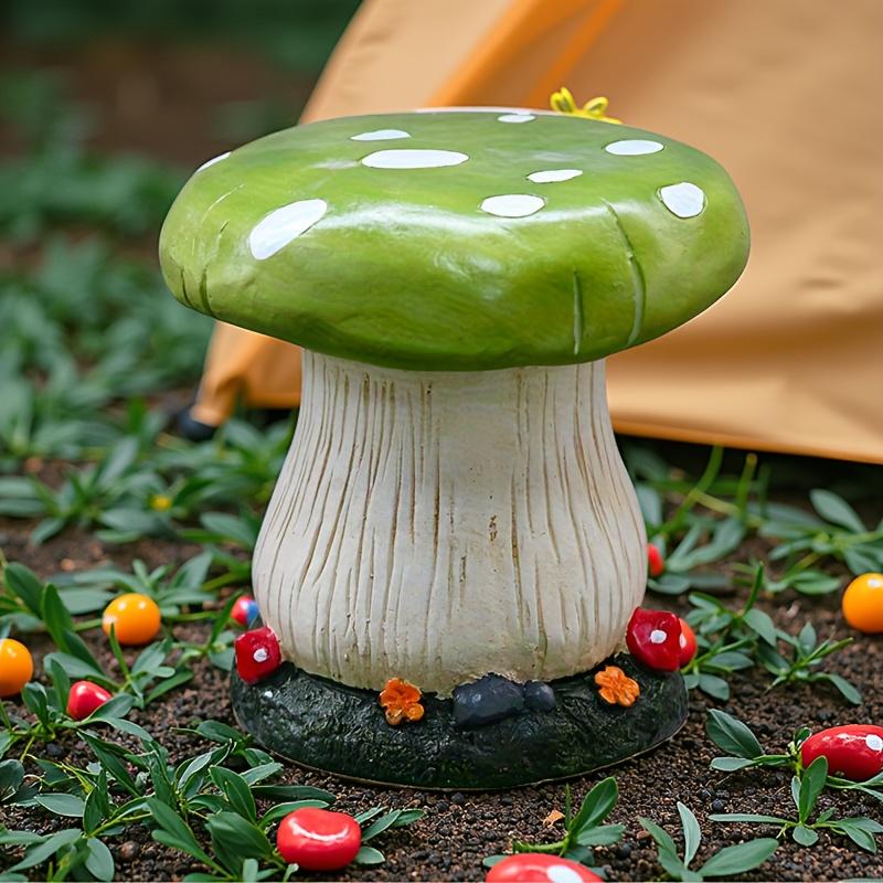 Красочный гриб-табурет - Сельская садовая мебель для патио, газона, декора балкона