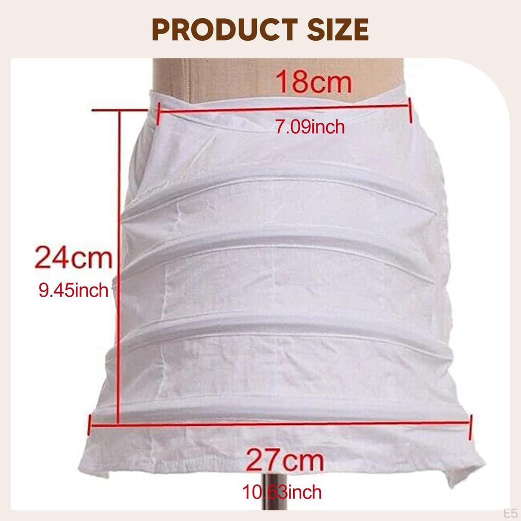 Dámská Krinolínová Spodnička Nastavitelná Klecová Obručová Sukně