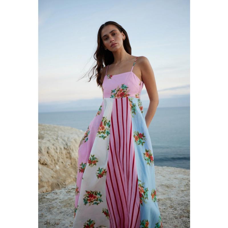 

Женское платье-халтер с принтом граффити Swing XL розовый