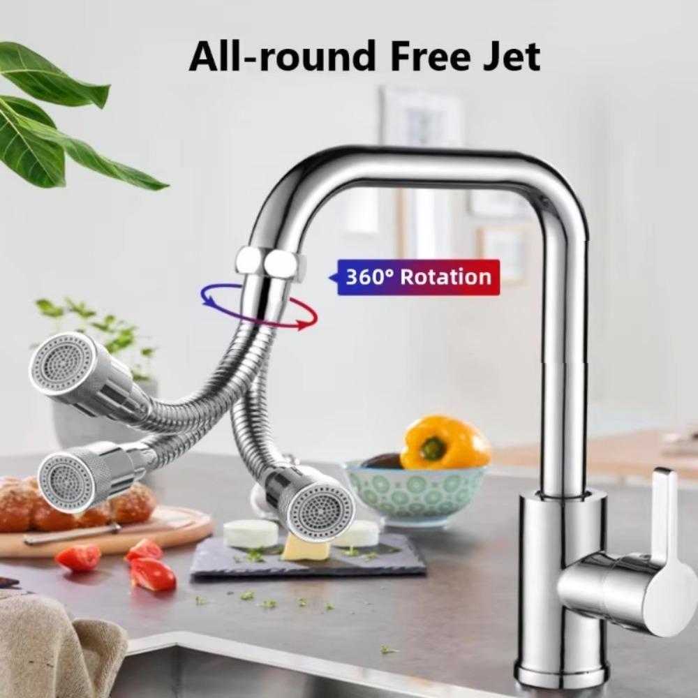 Stainless Steel Faucet Extender Bendable Anti-Splash Nozzle Universal Faucet Extender  Home Use