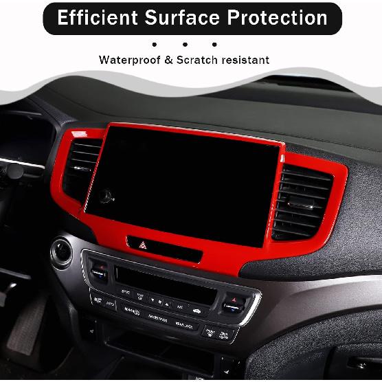 Dashboard Navigation Panel Frame for Honda Pilot 2019-2022/ Ridgeline 2021-2023/ Passport 2019-2023, ABS Material Center Console GPS Screen Panel