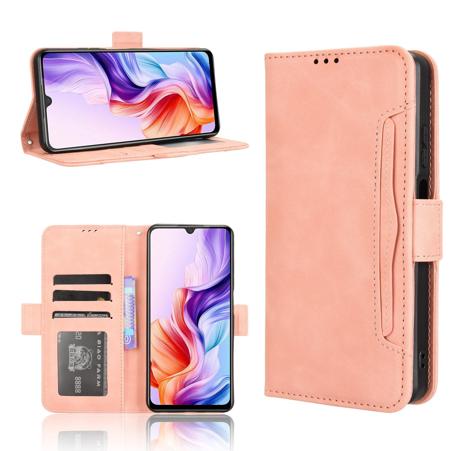 

For ZTE Blade V70 Max Leather Case Phone Wallet Cover with Multiple Card Slots D