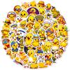 50 New Suitcase Cup Decoration Little Yellow Duck Stickers Cartoon Stationery DIY Hand Note Doodle Reward Stickers