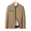 Middle-aged Dad Spring and Autumn Jacket Stand-up Collar Zipper Casual Jacket