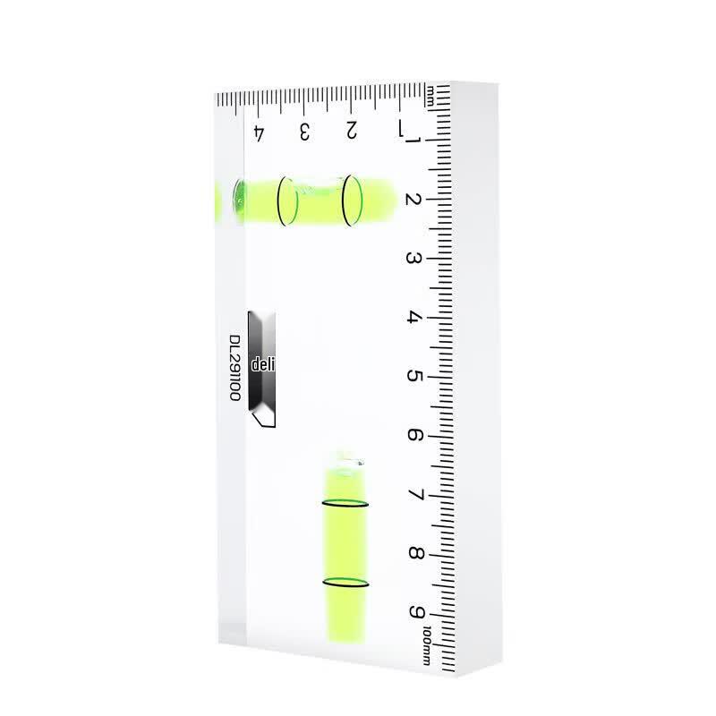 Deli Transparent High-Precision Acrylic Spirit Level