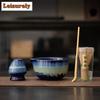 Kiln Change Starry Sky Flowing Galze Tea Set Complete Set Japanese Matcha Whisk Set Kit Home Tea-making Tools Kitchen Supplies