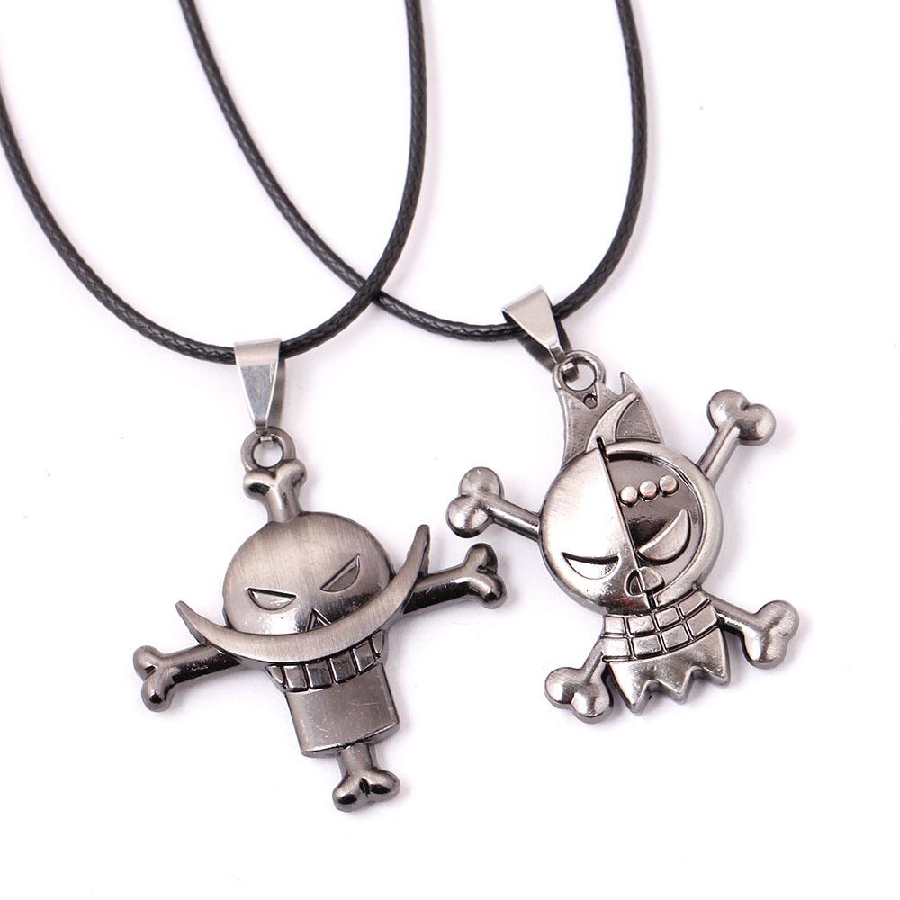 Japanese One Piece Anime Characters Peripheral European and American Jewelry Pendant Men's Necklace Birthday Gift Halloween