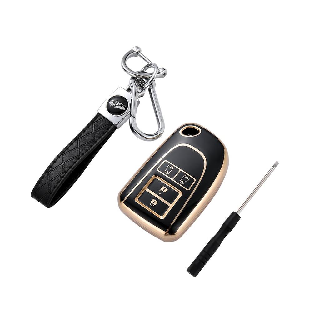 Kinotaka Toyota Hiace 200 Series Dedicated Key Case, 4 Buttons, Slide Both Sides, HIACE