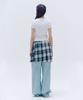 Trip Shop Wide Checkered Skirt
