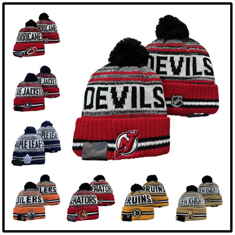 Knitted Beanie Ice Football Baseball Basketball Fans Warm Winter Hat