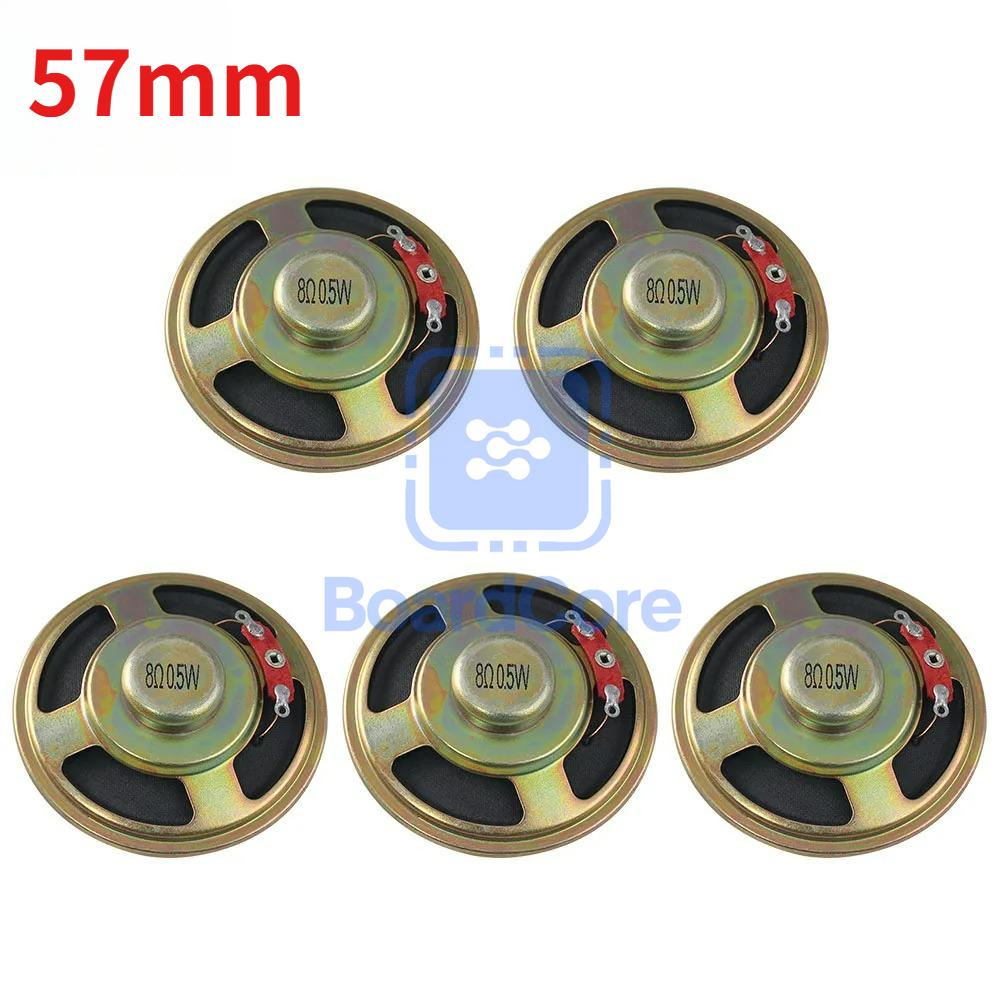 5PCS 8R 0.5W Mini Ultra-thin Horn Speaker Diameter 20mm 23mm 28mm 29mm 32mm 36mm 40mm 50mm 57mm Loudspeaker 0.5W 8 Ohm Speaker