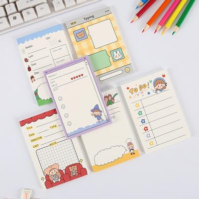 Haftnotizen, Haftnotizen, Bärenmuster, süße Früchte, einfache Schreibwaren, Geschenke für Studenten