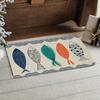 Vintage Salted Fish Pattern Doormat Stain-Resistant & Washable Entrance Hallway Mat Bathroom Rug Home Decor