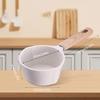 Oil Splashing Pot Stone Coated Pans Non Stick Aluminum Material Small Milk Pan Hot Oil Pot Suitable for Oil Dripping