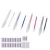 100Pcs Heat Erase Pens Erasable Smoother Writing Various Colors Fabric Marking Pens with 10 Pen