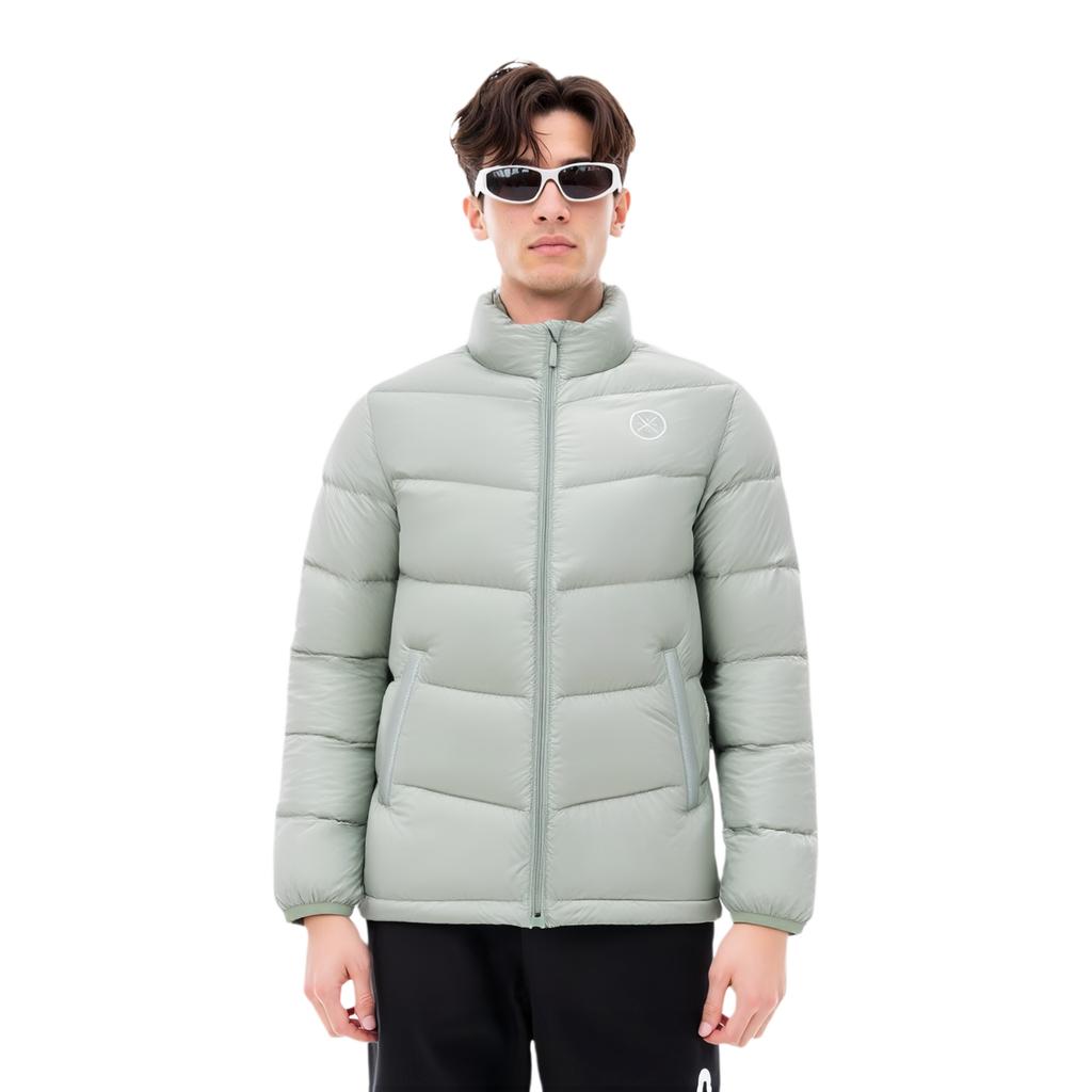 Li Ning Down Jacket Men's Water Gray Green AYMR127-4