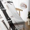 Pintura a Tinta Bambú Blanco y Negro Tratamiento de Ventana de Tul Cortinas Semitransparentes para Sala de Estar Cortinas para Dormitorio Decoración