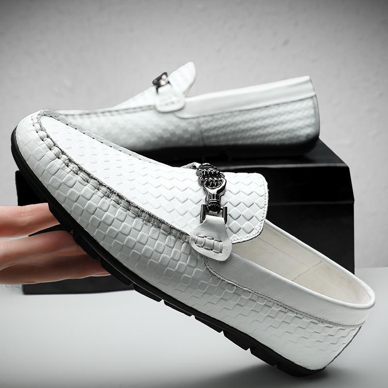 Hot Selling Banquet Dress Shoes Europe America Flat Comfortable Men's Leather Casual Shoes Commuting Daily Men's Loafers