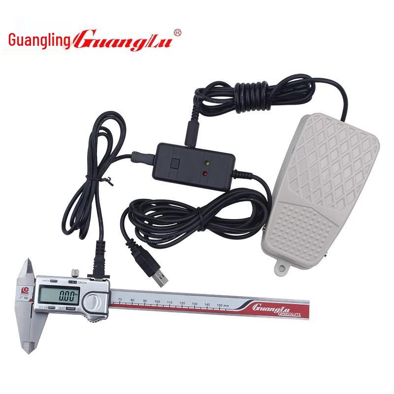 Guanglu Digital Caliper Micrometer with Data Logger and Computer Upload Cable Digital Micrometer Set