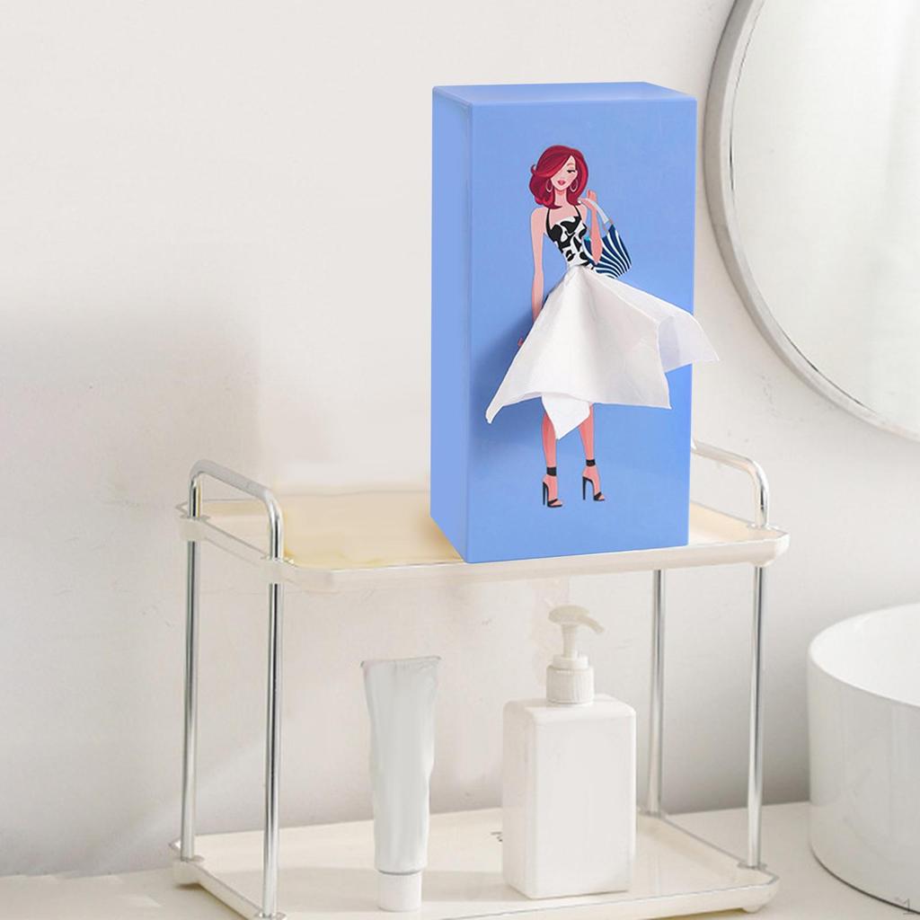 Box Decor Supplies Funny Retro Dispensive Lady Jirt for Dining Room Compt