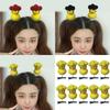 10pcs Creative Sunflower Yellow Duck Hair Barrettes For Girls Youth And Ladies Practical Plush Fabric Hair Clip