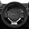 Car Steering Wheel Braid Cover Suede Leather 100% Fit For Lexus NX300 NX300H IS350 2015- Auto Interior Accessories