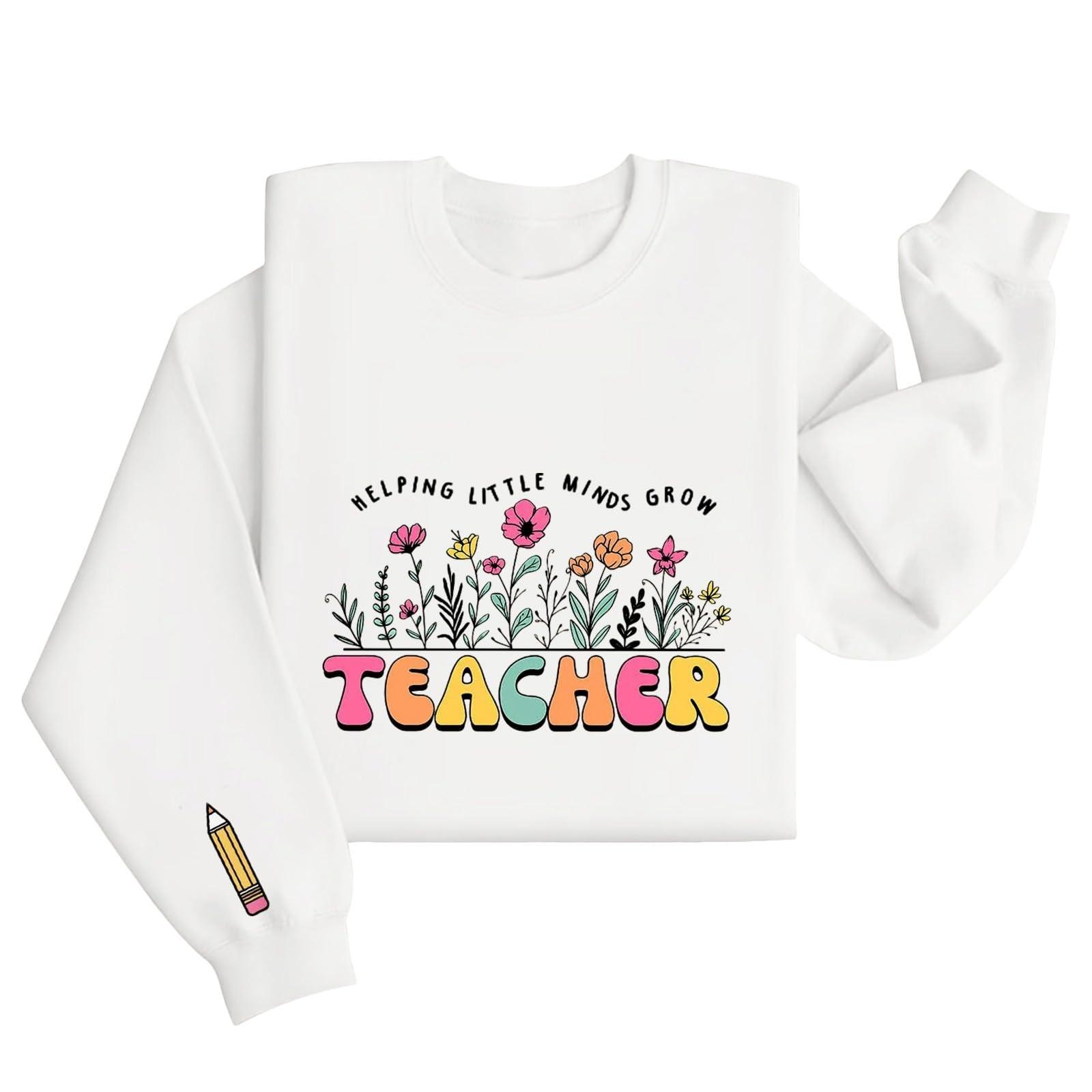 

Женские топы с круглым вырезом и принтом из хлопка, повседневная мода, длинный рукав, пуловер, топ, блузка M белый