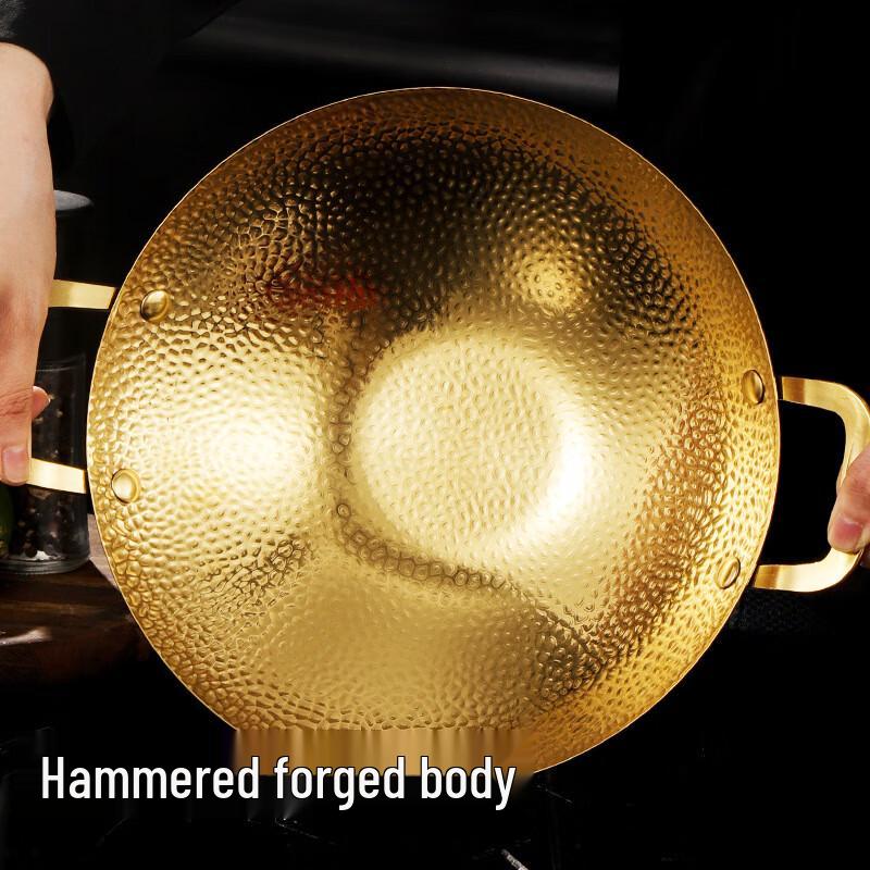 ZISIZ Hammered Stainless Steel Mini Hot Pot Set