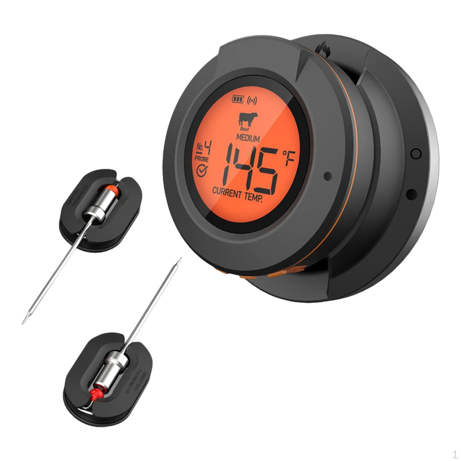 Grill Thermometer with Probes for Outdoor Cooking 2 Probes