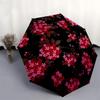 1pc Floral Pattern Design Umbrella with Plastic Handle,Suitable for All Seasons Umbrellaptys26002