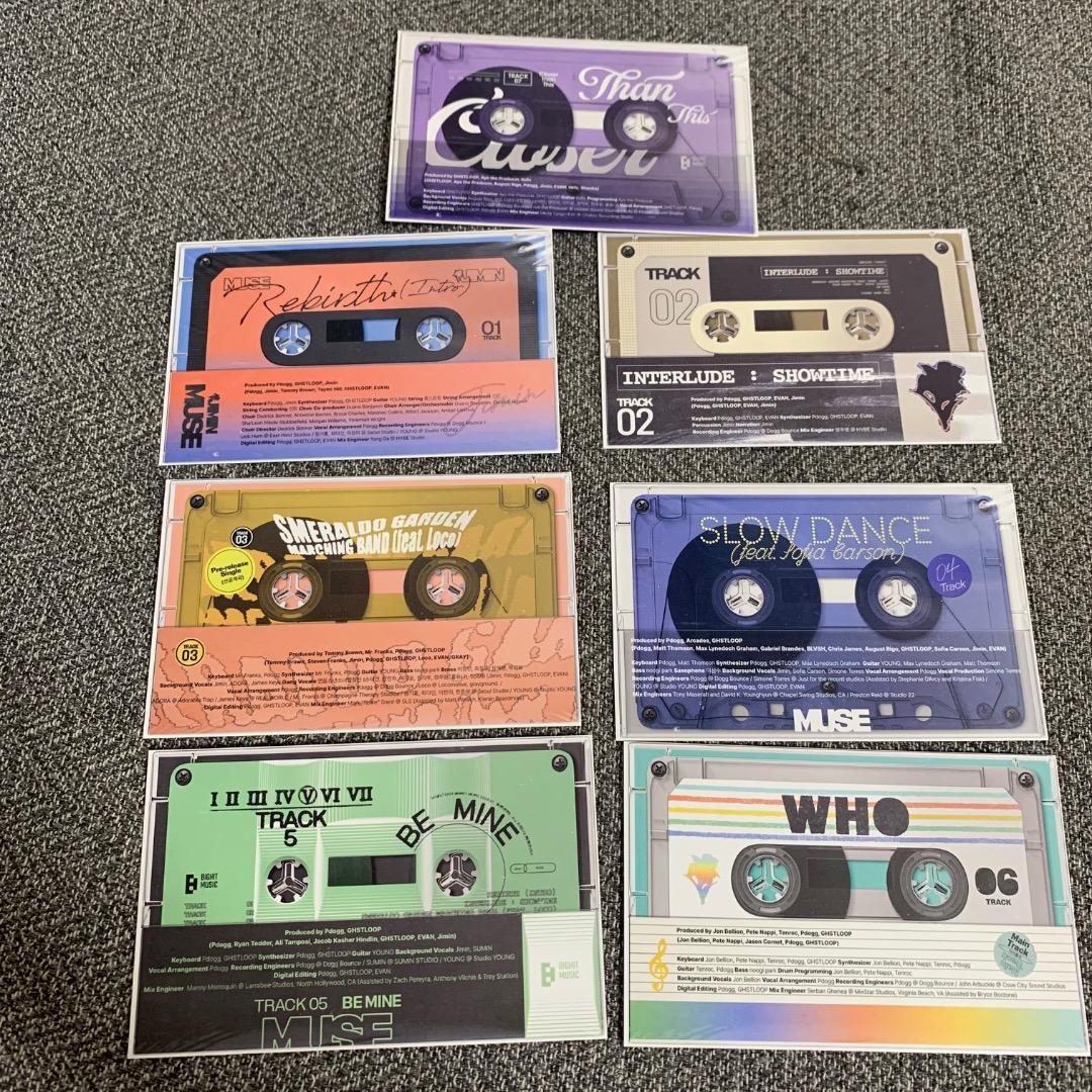 

[USED] BTS JIMIN MUSE LP included lyric cards (7 types)