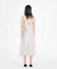 WARDOG Bias-Cut Acetate Drift Slit Dress Ivory
