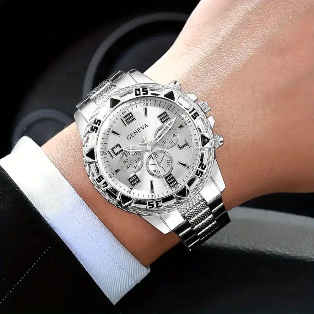 Casual Quartz Watch Stainless Steel Watchband Business Watch High Quality Men Wristwatch