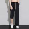 Ice silk straight-leg pants men's summer thin loose sports casual long pants pants wide-leg pants