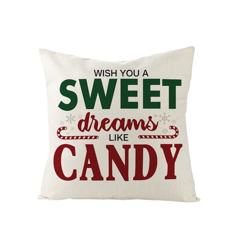 

Рождественская наволочка для подушки Письмо Скандинавский праздничный домашний декор подарки 45*45cm