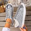Women Sneakers Bling Flat Shoes Casual Female Breathable Sneakers Lace-up Outdoor Sport Women Vulcanize Shoes Zapatos De Mujer