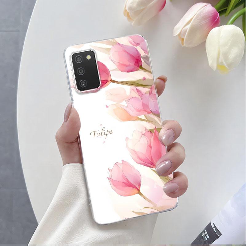 For Samsung A41 A21s A11 Case Luxury Phone Case For Samsung Galaxy A41 A21S Marble Flower Clear Soft Silicone Protective Cover