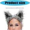 Nepbonten Vossen Wolvenoren Haarband Furry Handgemaakt Dierenoren Haarband Hoofddeksel Halloween Kostuum Cosplay Accessoires