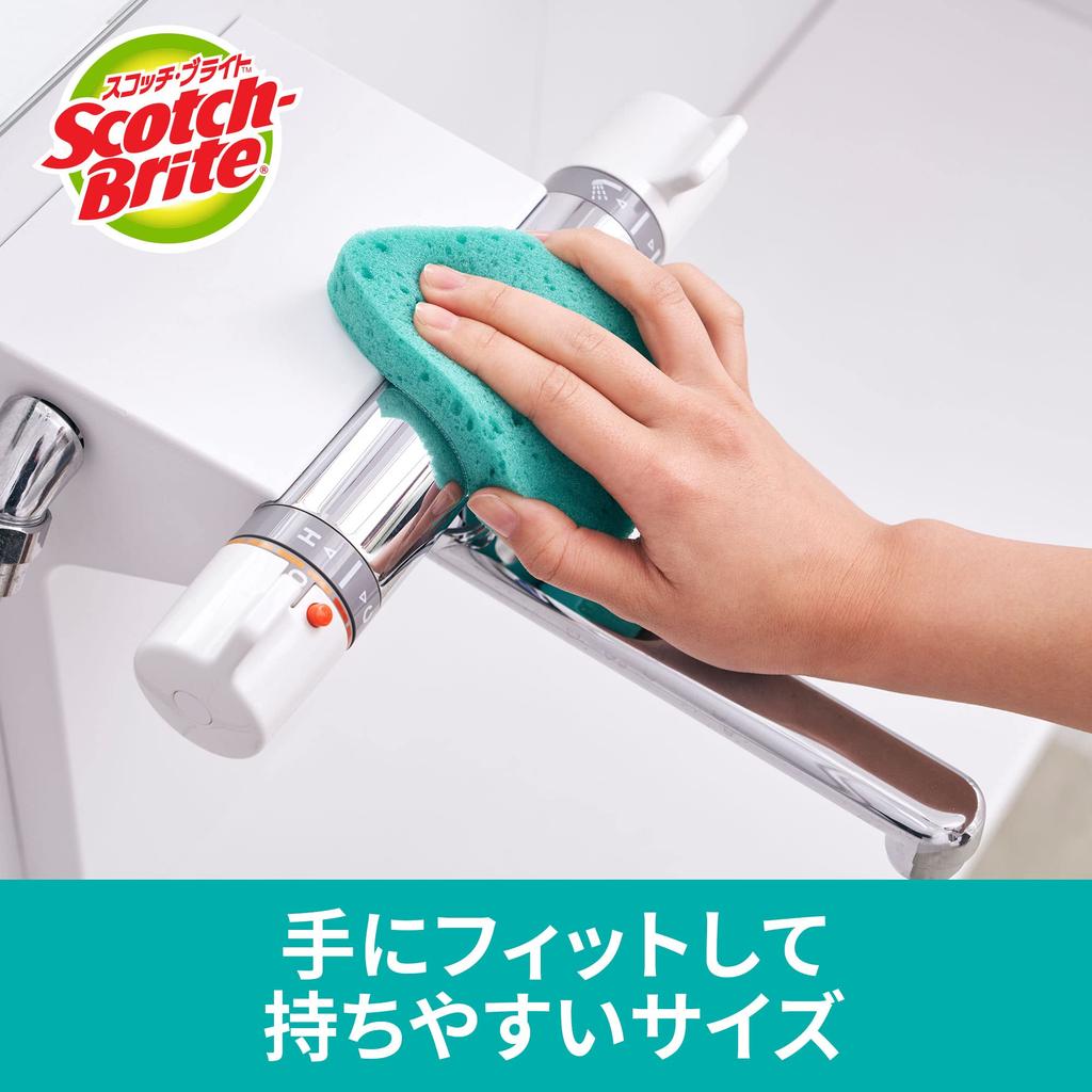 SWIFT SCRUB Limpieza de Baño Almohadillas Potentes para Baño Brillo de Baño Esponja Scotch-Brite, (4 almohadillas) -