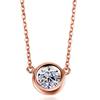 Exquisite Rose Gold Plated Rhinestone Clavicle Chain Pendant For Women