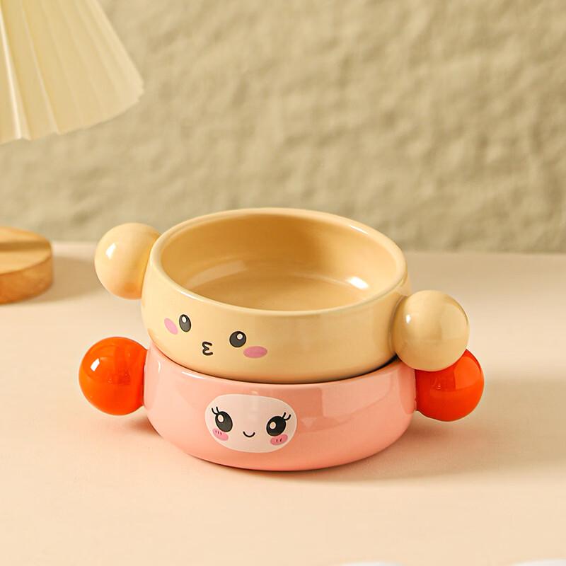 Zhishi Ceramic Double-Handle Soup & Baking Bowl