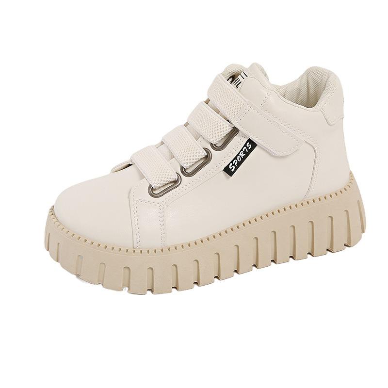 Kleine weiße Schuhe Kinder Herbst neu weibliche Studenten lässige High-Top vielseitige Board-Schuhe Street-Shooting