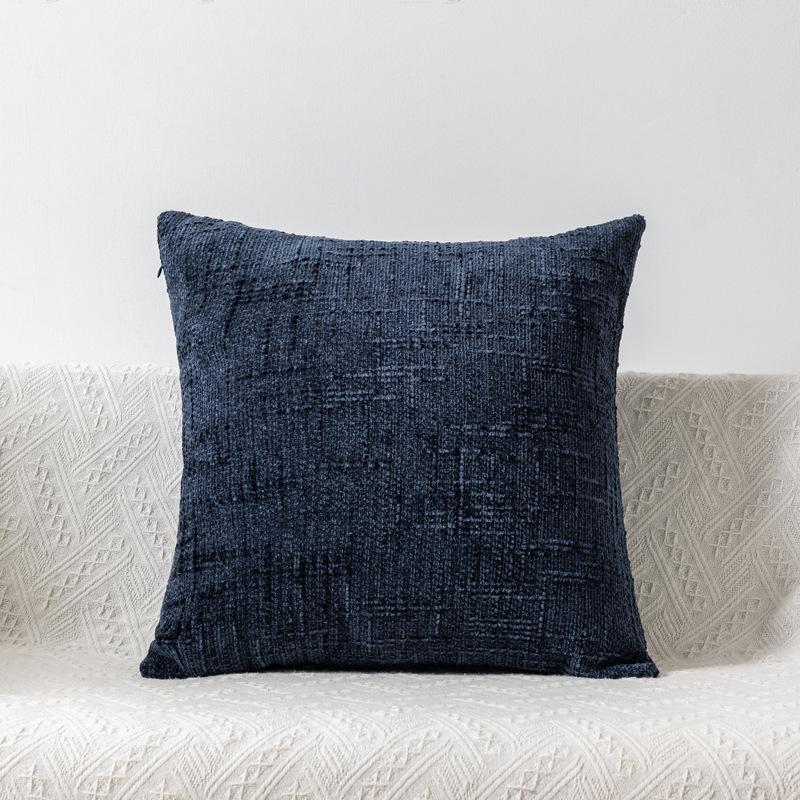 

1PC Cheaper Solid Color Slub Chenille Pillow Cover 45x45/50x50cm/30x50cm Anti-Slip Cushion Cover for Bedroom Sofa Cushion Covers Q16599QQ-55x55cm