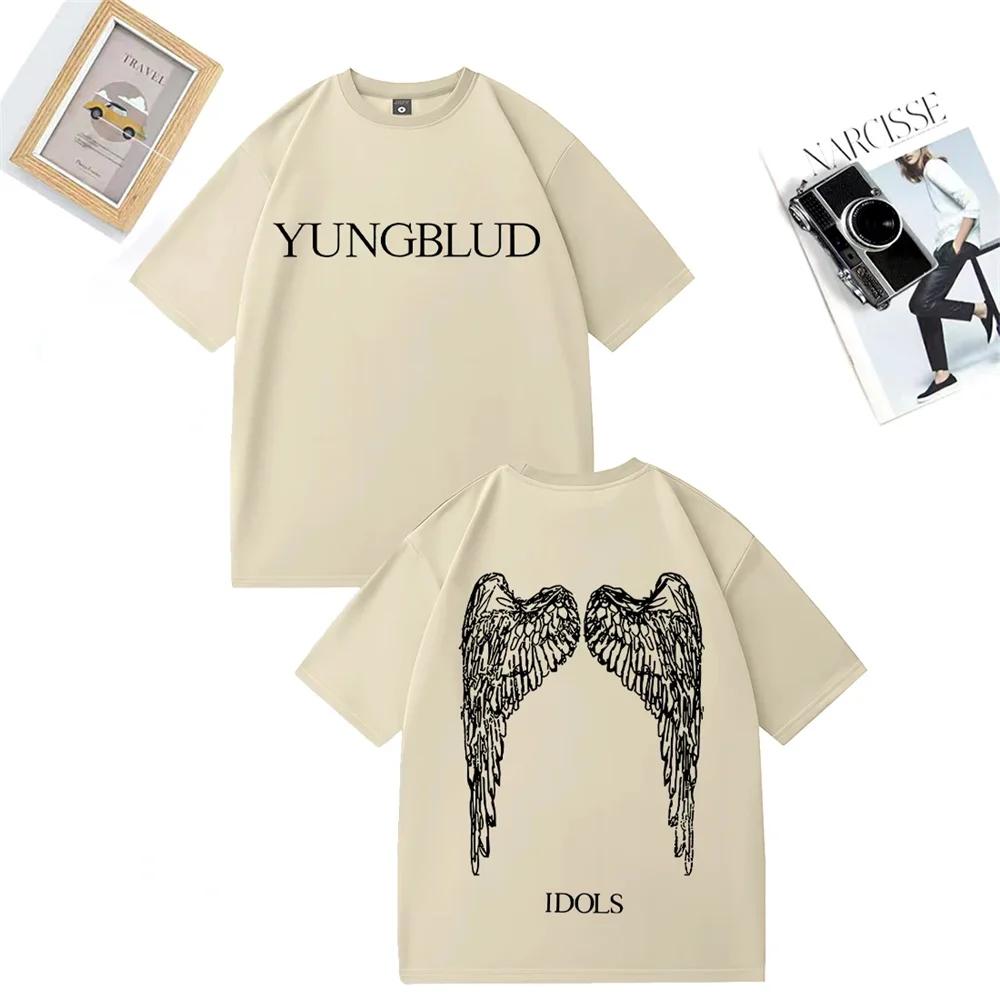 

Yungblud Idols World Tour 2026 Hip Hop Aesthetic Wings Tshirt Cool Cotton Tees T Shirt New Fashion Men 4XL