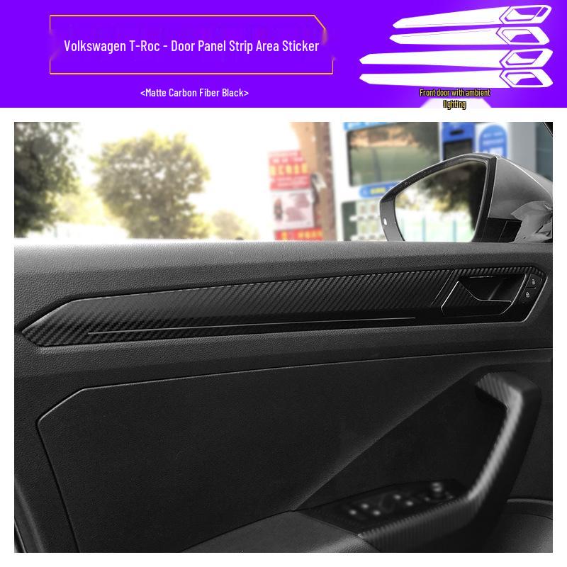 18-21 Volkswagen T-Roc Starry Sky Interior Stickers for Console & Gear Lever