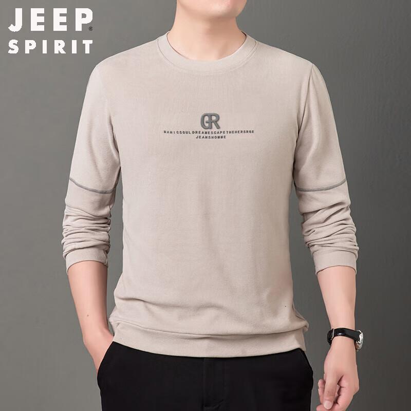 JEEP SPIRIT Men s Round Neck Knit Sweater M