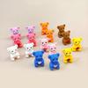 1PC Sitting Bear Mini Craft Fairy Garden Ornament Resin Kawaii Love Bear Figurines Miniature Dollhouse Home Decoration